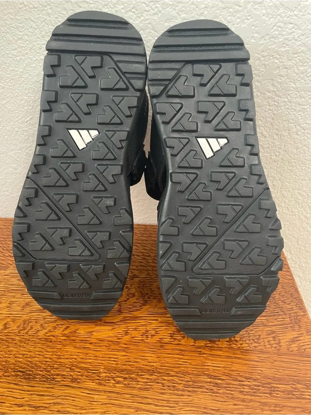 Adidas Kids Black Water Shoes with Velcro Strap